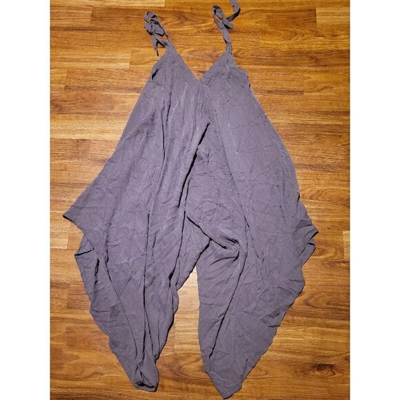 Salaam Made In USA Dusty Purple Harum Oversized Overalls‎ Jumper OSFA - Picture 1 of 4